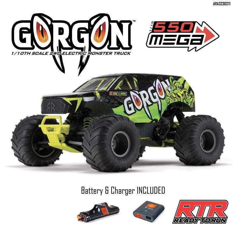 1/10 GORGON 4X2 MEGA 550 Brushed Monster Truck RTR picture